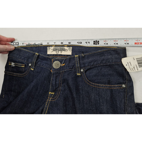 Truth Soul Armor Jeans Women's Size 6 Bootcut Y2K Style Embellished Logo Pocket - Picture 3 of 13